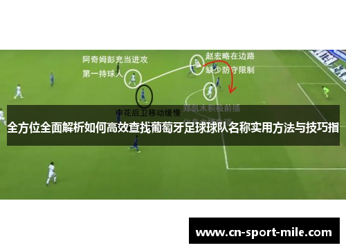 全方位全面解析如何高效查找葡萄牙足球球队名称实用方法与技巧指